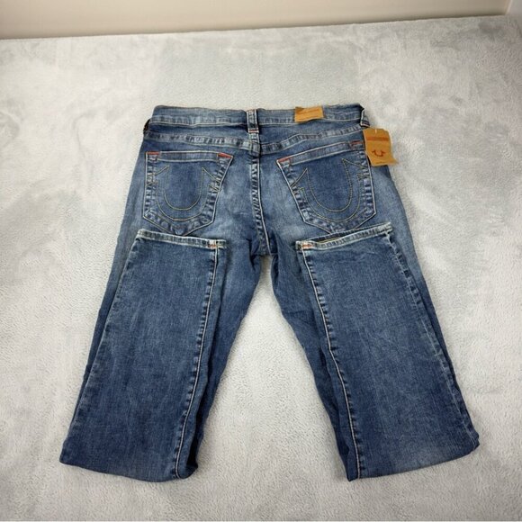 True Religion NWT Men's Size 33x32 Rocco Skinny NF 32 SN 105459 Blue Denim Jeans - Picture 11 of 11